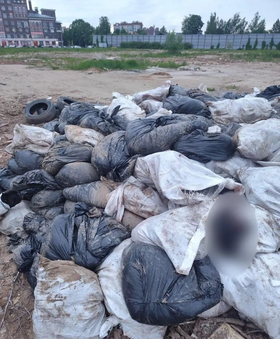 Жители обнаружили пакеты с отрубленными головами и внутренностями баранов, которые были засыпаны строительным мусором. В администрации Ленинского округа заявляют, что биологические отходы уже вывезены.