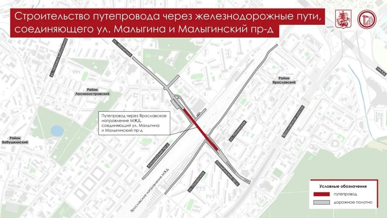 Планируют проложить около 6 км дорог с парковками, велодорожками и озеленением; проект обещают завершить к 2028 году. По оценке властей, это снизит нагрузку на МКАД и Енисейскую улицу.