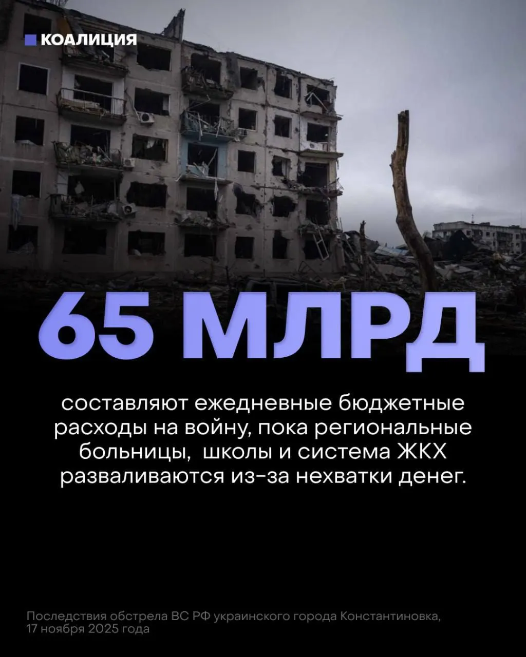 В проекте федерального бюджета на ближайшие три года на вооружённые нужды закладывают 13 триллионов рублей, тогда как на здравоохранение, пенсии и образование — 7,1 триллиона. Это уменьшает ресурсы для защиты инфраструктуры и социальной сферы.
