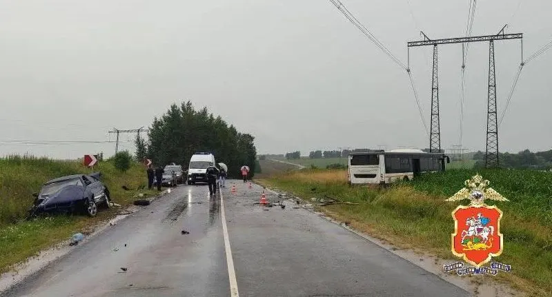 На 11-м километре дороги Зарайск — Журавна Audi выехала на встречную полосу и столкнулась с автобусом. В машине находился шестилетний ребёнок, он погиб; водительницу госпитализировали.