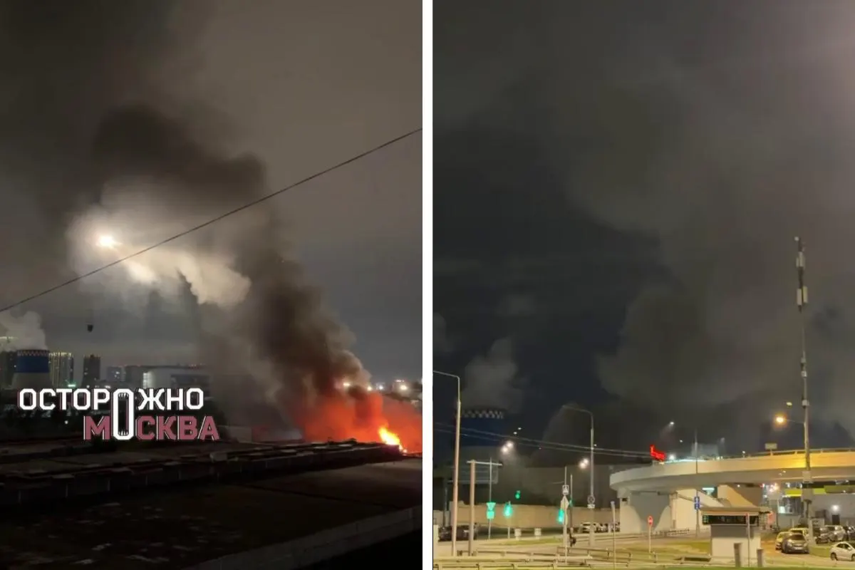 Горит большой ангар с мастерскими и магазинами; для тушения задействованы вертолёты. Информация уточняется.