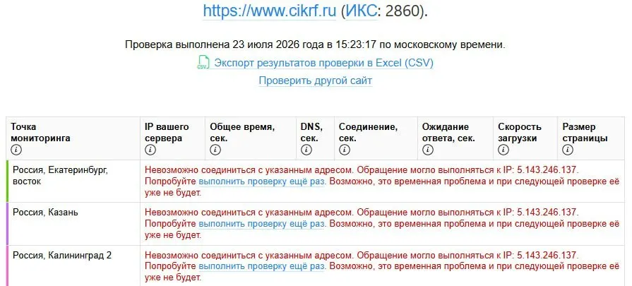 Сайт Центральной избирательной комиссии стал недоступен для пользователей из России одновременно с публикацией деклараций кандидатов. Официальных комментариев пока нет.