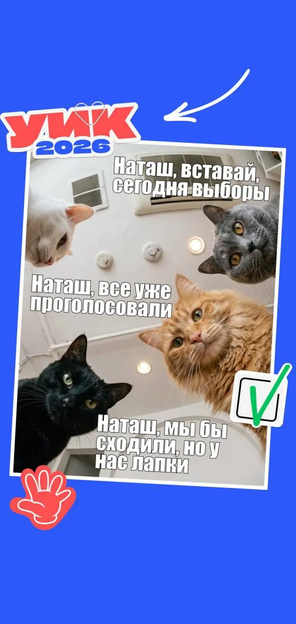 С 18 по 20 сентября 2026 года в России пройдут выборы всех уровней. Коротко о том, кто может голосовать, какие документы брать с собой и пара мемов для настроения.