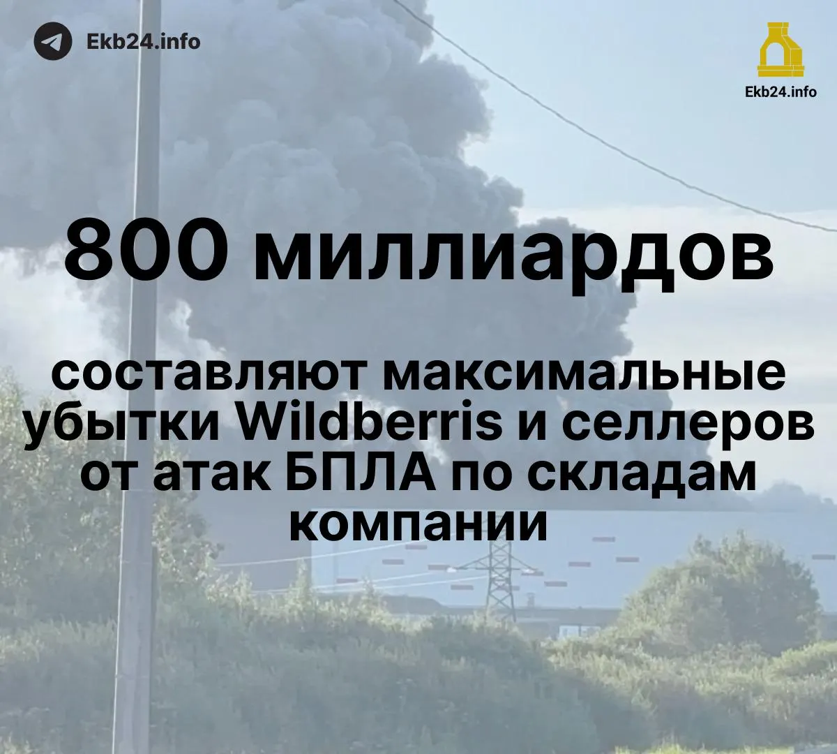 Потери для маркетплейса и продавцов оцениваются в диапазоне 600–800 млрд руб.; часть запасов уничтожена, выплаты задерживаются; обсуждается временная остановка поставок.