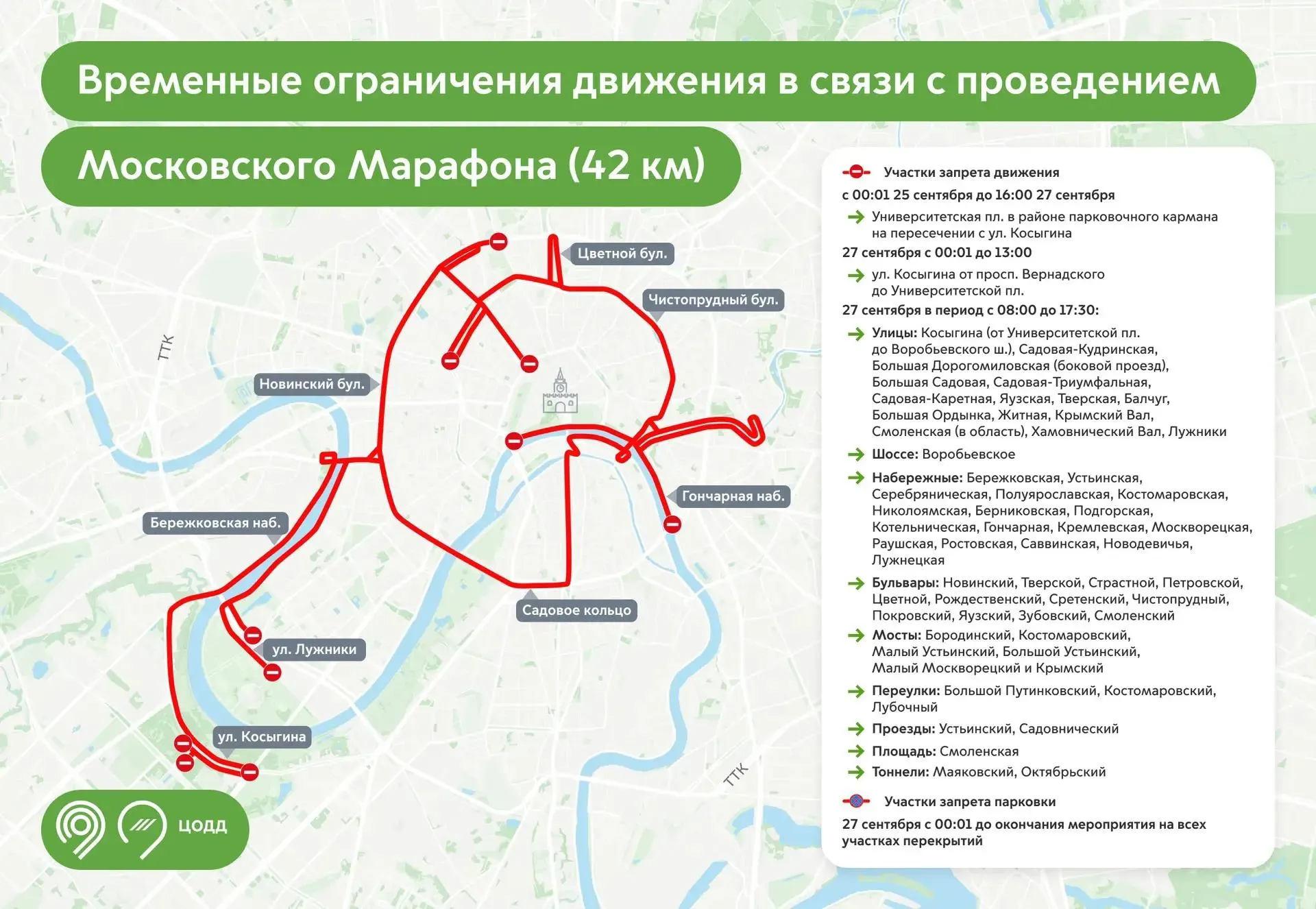 Из-за спортивного события в столице перекроют ключевые улицы, набережные и мосты с 08:00 до 17:30; планируйте маршрут заранее.