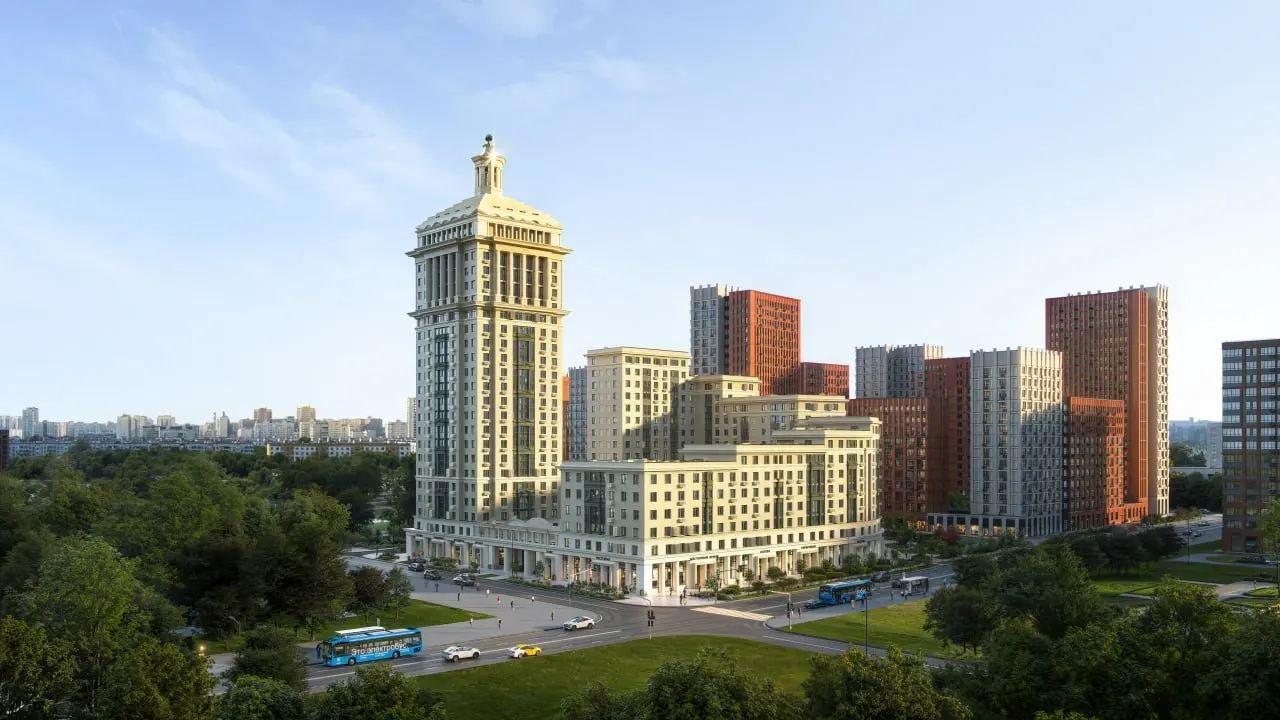Строительство запланировано в жилом районе Деснаречье у Троицка: центровая башня высотой 23 этажа с шпилем, две секции ниже по этажности. В проекте — 352 квартиры и подземная парковка на 300 мест.
