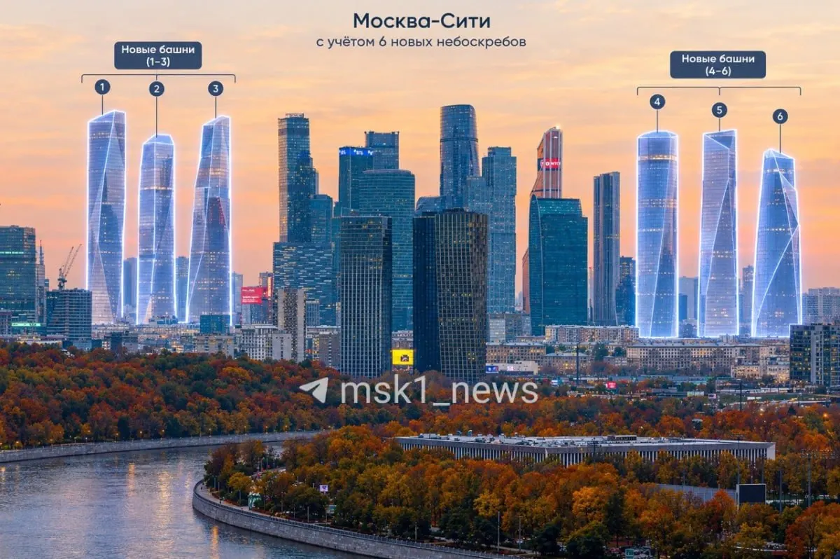 В районе Москва-Сити объявлены планы возведения шести башен с окончаниями сроков в 2029–2031 годах. В числе проектов — TowerTop и One, Сити-4, Sezar Tower, Башня у моста Багратион и Страна. Сити.