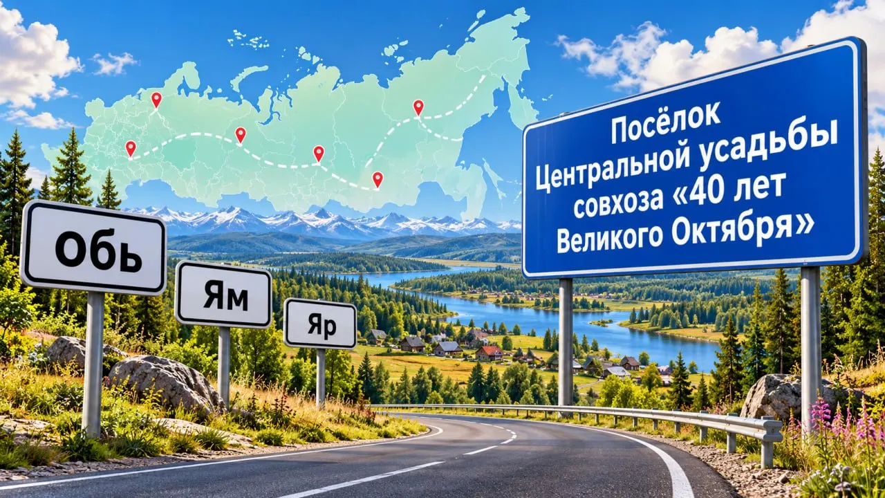 Росреестр обобщил данные о самых коротких и самых длинных названиях населённых пунктов по всей России.
